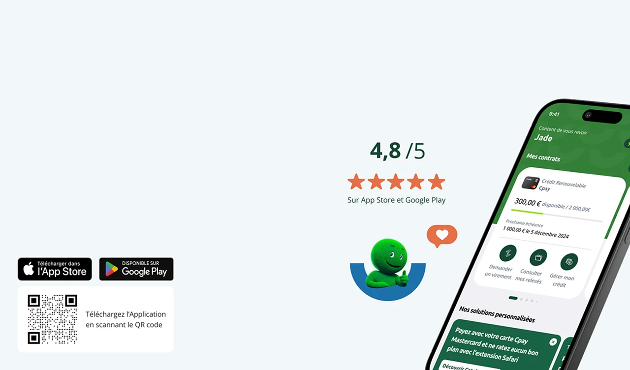 4,8/5 sur l'app store et google play